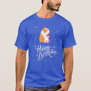 T-shirt Hamster Joyeux Anniversaire T Chemise