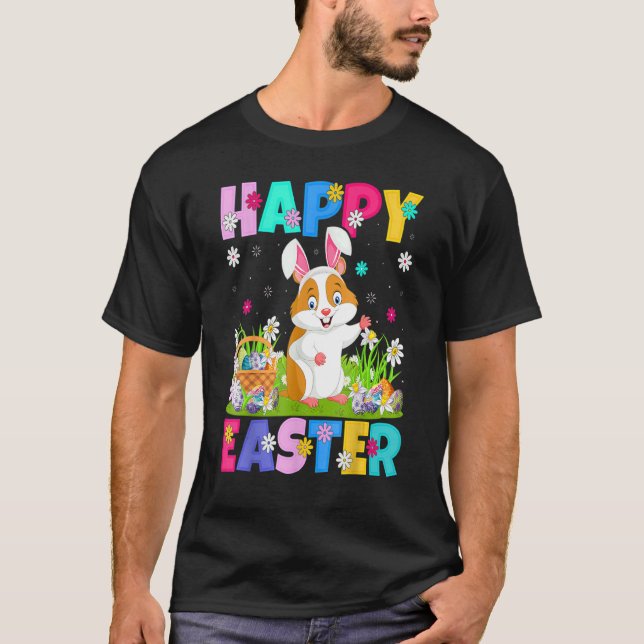 T-shirt Hamster Joyeux Bunny Hamster de Pâques Dimanche de (Devant)