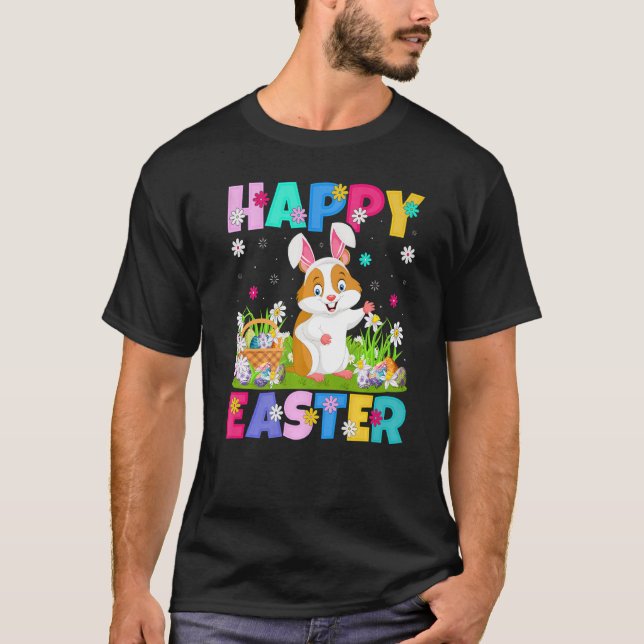 T-shirt Hamster Joyeux Bunny Hamster de Pâques Dimanche de (Devant)