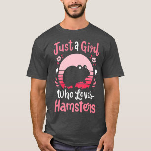 T-shirt Hamster Just a Girl Who Love Hamsters Premium