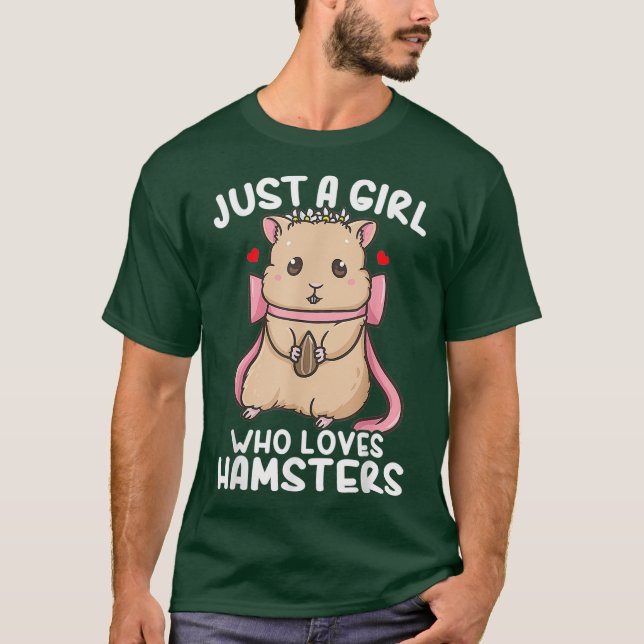 T-shirt Hamster Juste une fille qui aime les Hamsters (Devant)