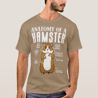 T-shirt Hamster Lover Anatomie D'Un Hamster