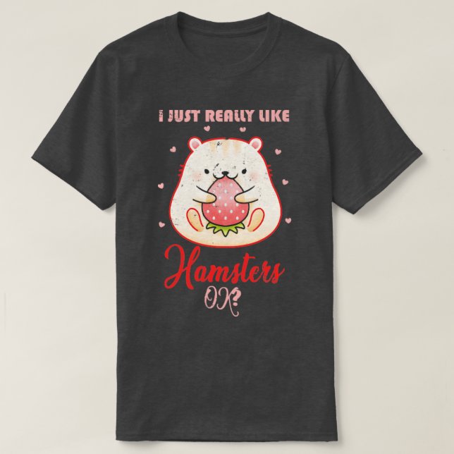 T-shirt Hamster Lover Cadeau Cute Hamster (Design devant)