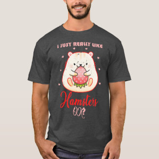 T-shirt Hamster Lover Cadeau Cute Hamster