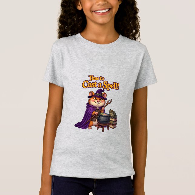 T-Shirt Hamster Magicien Mignon  (Devant)