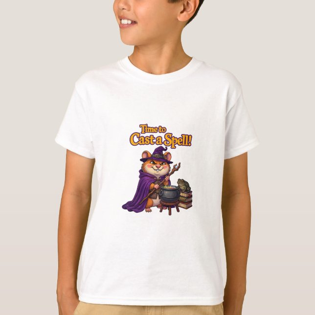 T-shirt Hamster Magicien Mignon  (Devant)