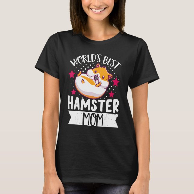 T-shirt Hamster Maman Fête des Mères Monde Meilleur Hamste (Devant)