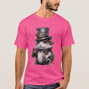 T-shirt Hamster mécanique Steampunk Cyborg Rodent Robot A