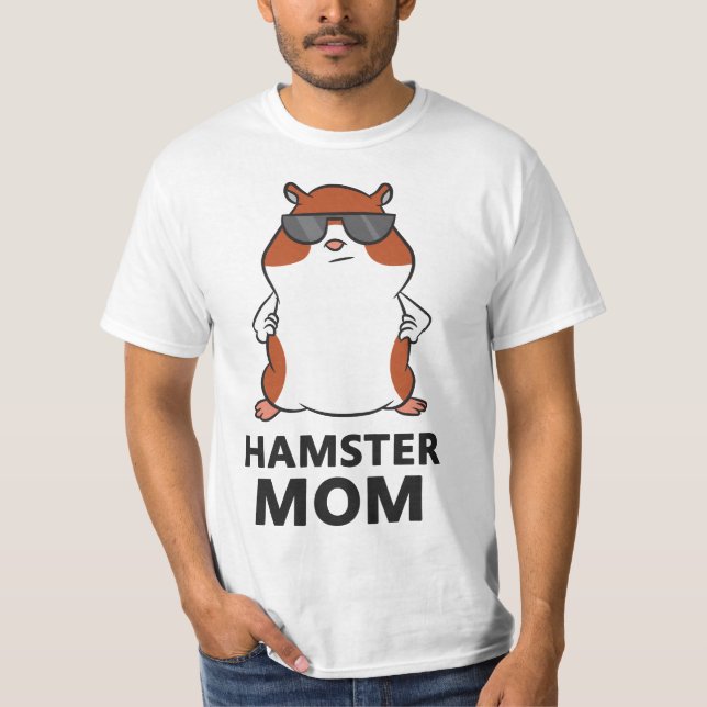 T-shirt Hamster Mom Funny Hamster Mama  (Devant)