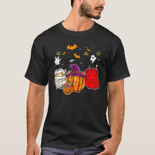 T-shirt Hamster Mummy sorcières Citrouille Devil Halloween