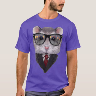 T-shirt Hamster nain Dandy Grey en verre de soleil et