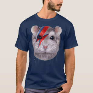 T-shirt Hamster nain gris avec éclair rouge sur