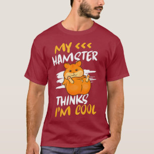 T-shirt Hamster Papa Souris Rodent Maman Mon Hamster Pense