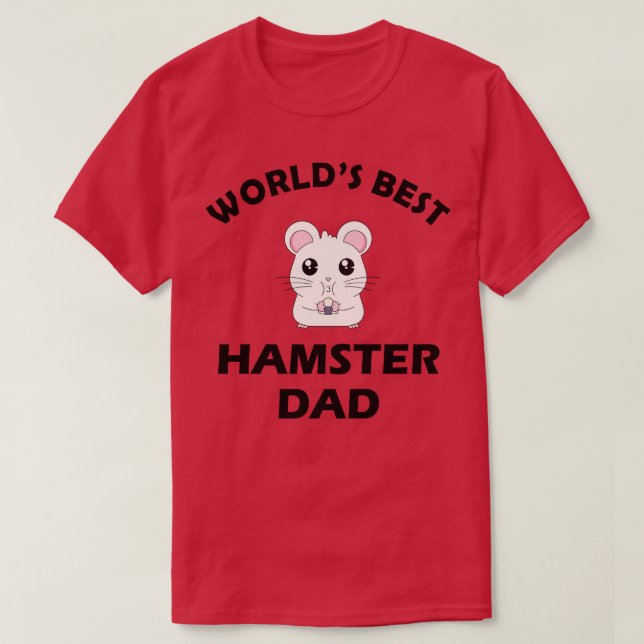 T-shirt Hamster Papa Worlds hamster papa (Design devant)