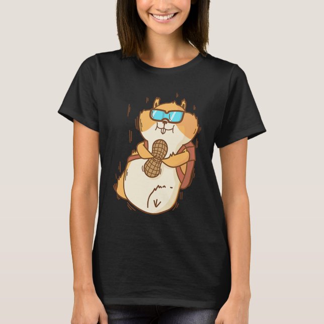 T-shirt Hamster parachutisme Rongeur (Devant)
