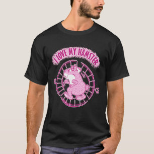 T-shirt Hamster Pet - Nain Hamster Girl Coule Dans Le Hams