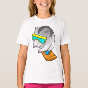 T-shirt Hamster Snowboard Snowboard