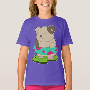 T-shirt Hamster Swimming Lifebuoy