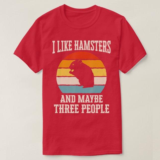 T-shirt Hamster Syrien Hamster Dwarf Hamster (Design devant)