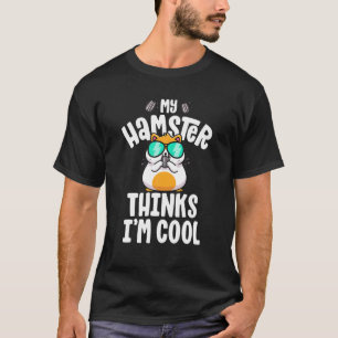 T-shirt Hamster T S Pour Hommes Garçons My Hamster pense q