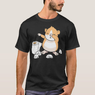 T-shirt Hamster Toilette Papier Drôle Dabbing Dwarf Hamste