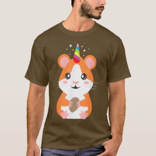 T-shirt Hamster Unicorn Funny Hamster Lover Imaginaire