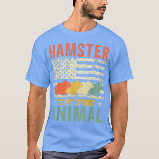 T-shirt Hamster vintage Est Mon Esprit Animal Américain