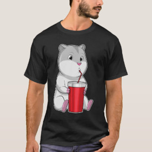 T-shirt Hamster with Mug & Drinking straw
