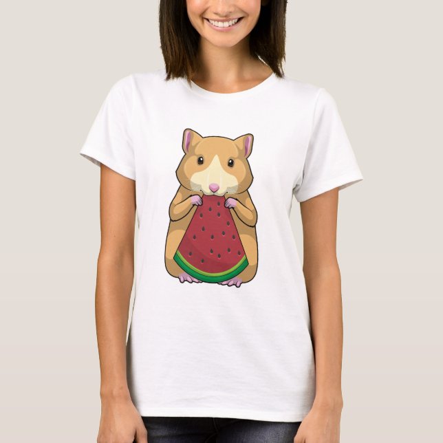 T-shirt Hamster with Watermelon (Devant)