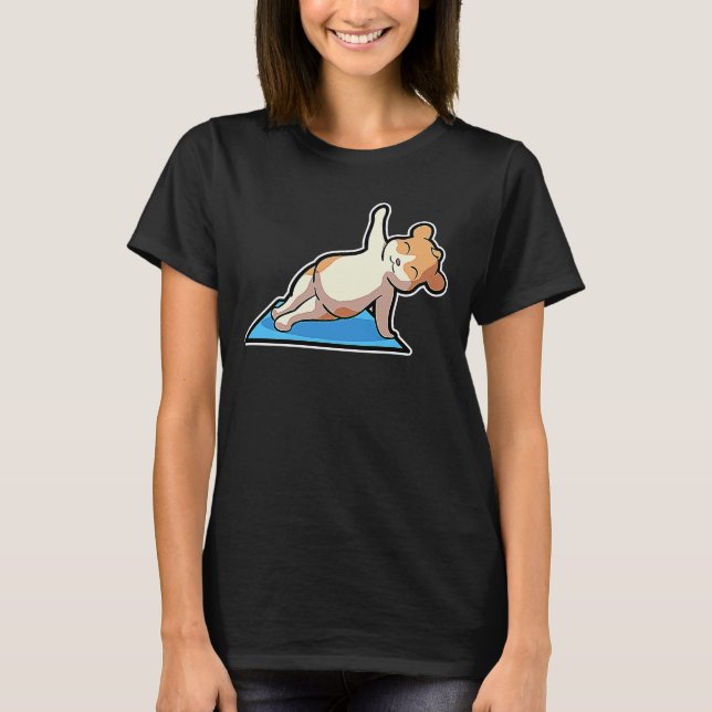 T-shirt Hamster Yoga Poses Sport Gymnastics Ohm Heartbeat  (Devant)