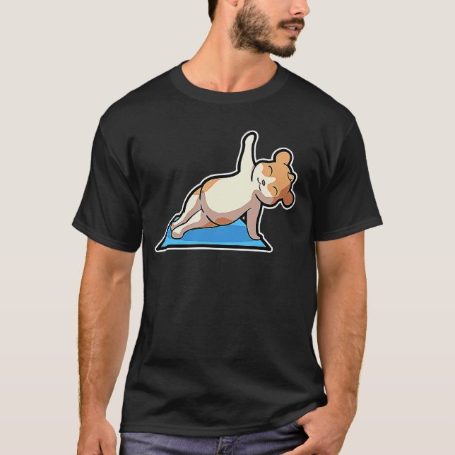 T-shirt Hamster Yoga Poses Sport Gymnastics Ohm Heartbeat  (Devant)