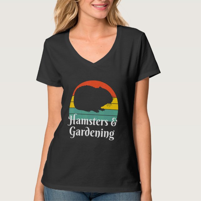 T-shirt Hamsters Et Jardinage (Devant)