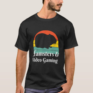 T-shirt Hamsters Et Joueur De Jeux Vidéo