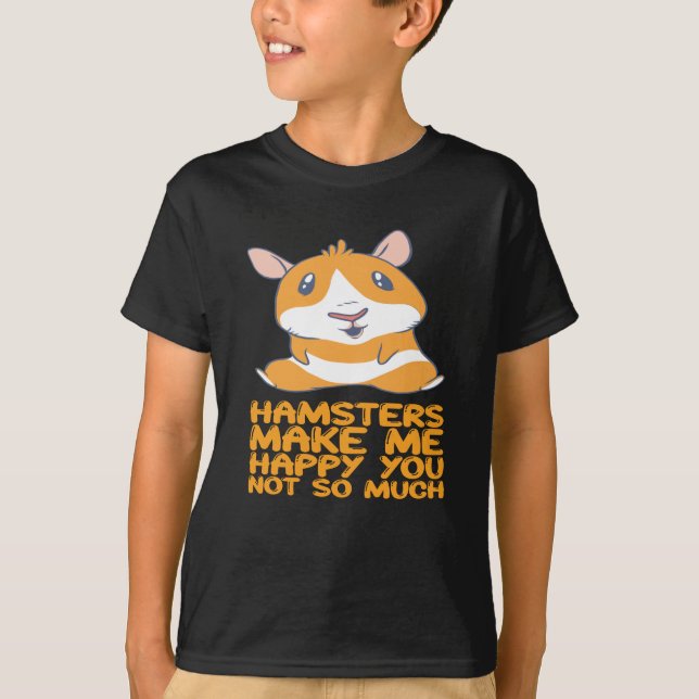 T-shirt Hamsters - Hamsters me rendent heureux (Devant)