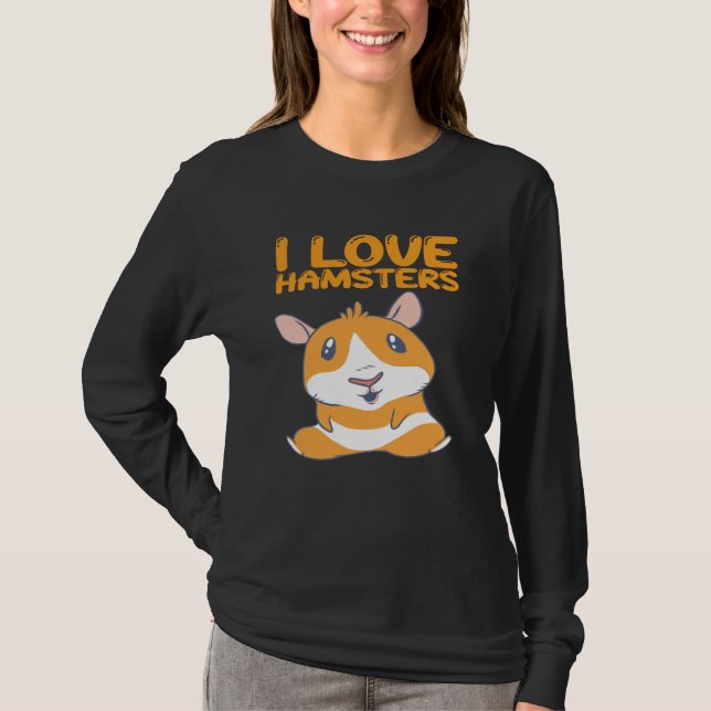 T-shirt Hamsters - I Love Hamsters (Devant)