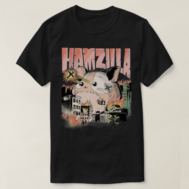 T-shirt HAMZILLA Syrien Golden Roborovski Campbells Dwarf (Design devant)