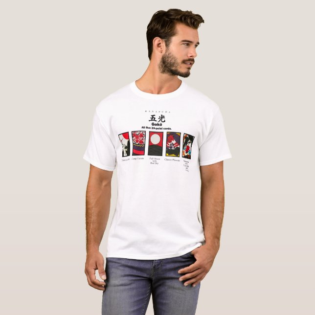 T-shirt Hanafuda: playing cards of Japan (Devant entier)