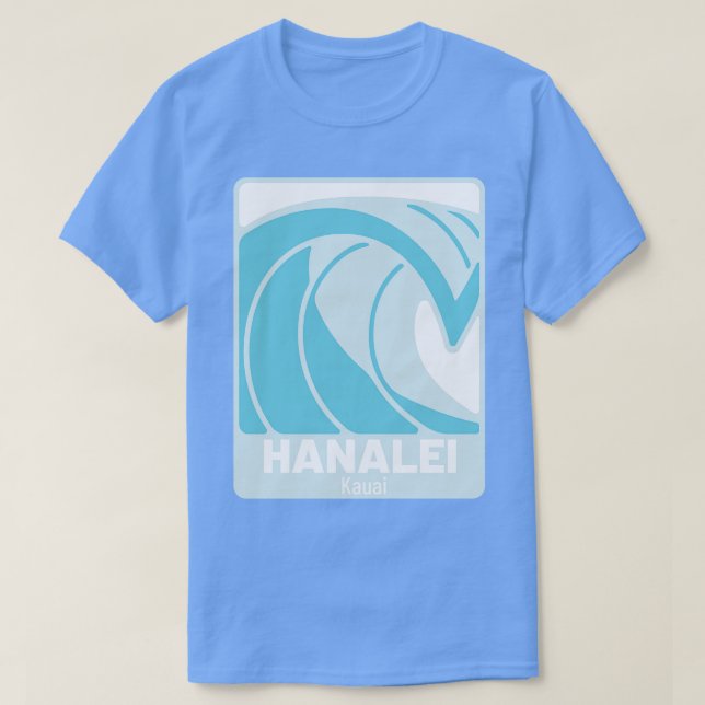 T-shirt Hanalei Beach Kauai Hawaii Océan Atlantique HI Cra (Design devant)