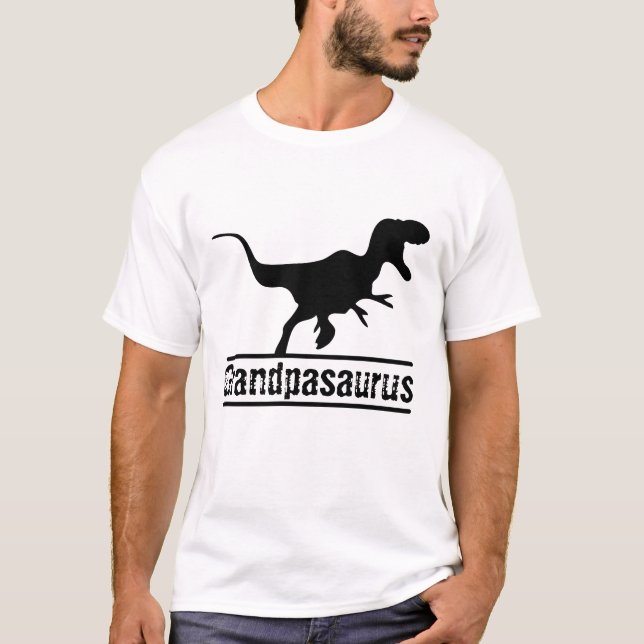 T-shirt hanche grand-pasaurus personnalisable Famille Dino (Devant)