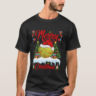 T-shirt Handball Christmas Tree Lights Père Noël Sports Pl