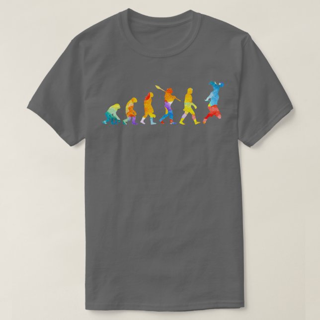 T-SHIRT HANDBALL D'ÉVOLUTION DE COULEUR D'EAU (Design devant)