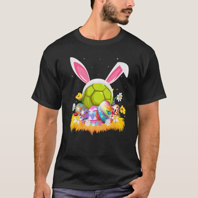 T-shirt Handball Easter Egg Funny Handball Easter Sunday (Devant)