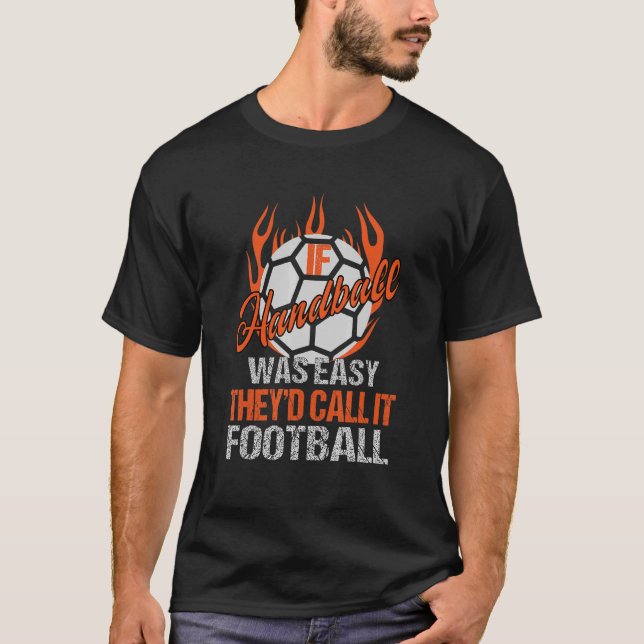 T-shirt Handball Easy Son Football Handball Joueur Goalkee (Devant)