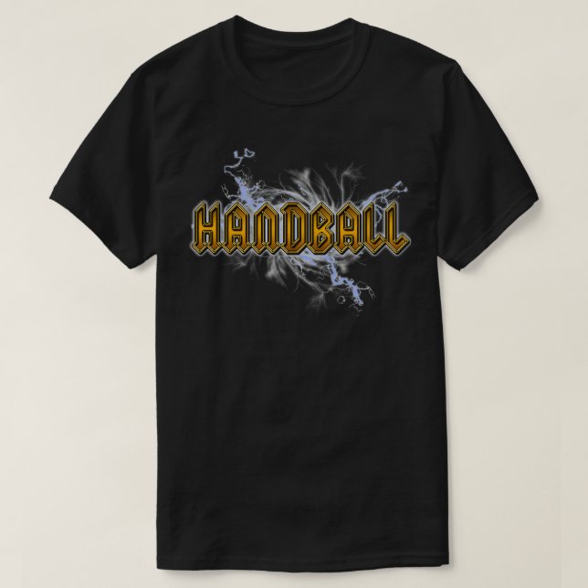 T-shirt Handball en métal lourd (Design devant)