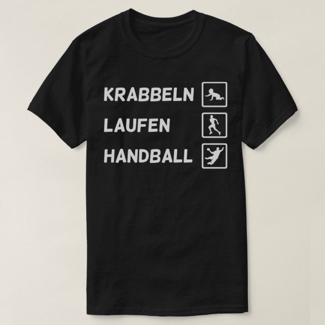 T-shirt Handball handball joueurs balle sport évolution Cl (Design devant)