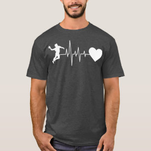 T-shirt Handball Handball Player Heartbeat 2