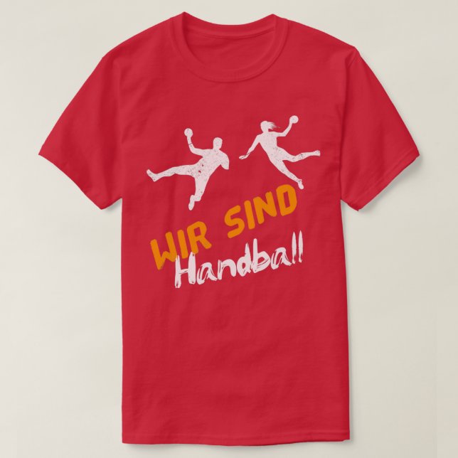 T-shirt Handball Handballer Handballerin Teamsport 8 (Design devant)