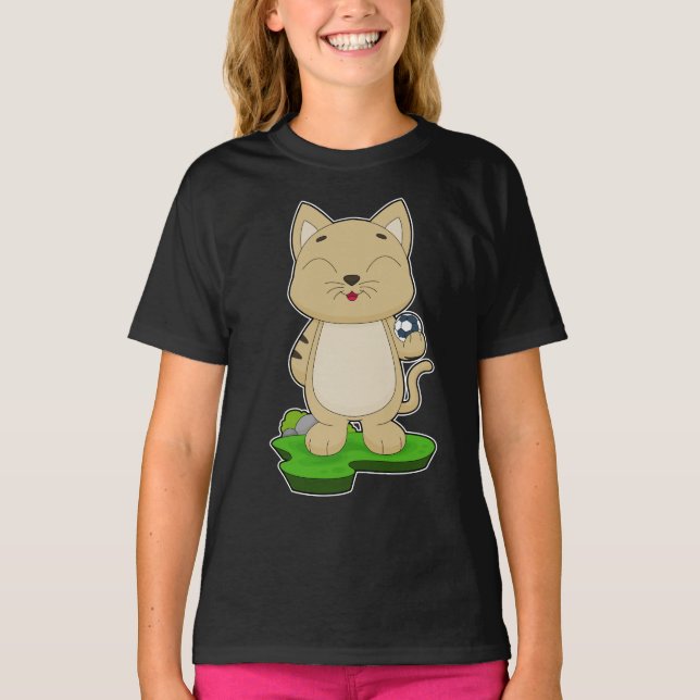 T-shirt Handball joueur de chat Handball Handball (Devant)