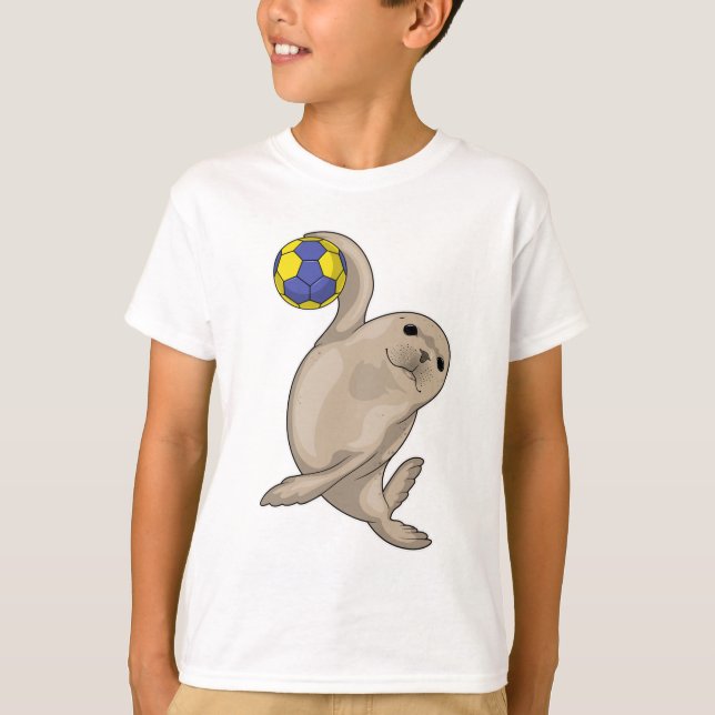 T-shirt Handball joueur de phoque (Devant)