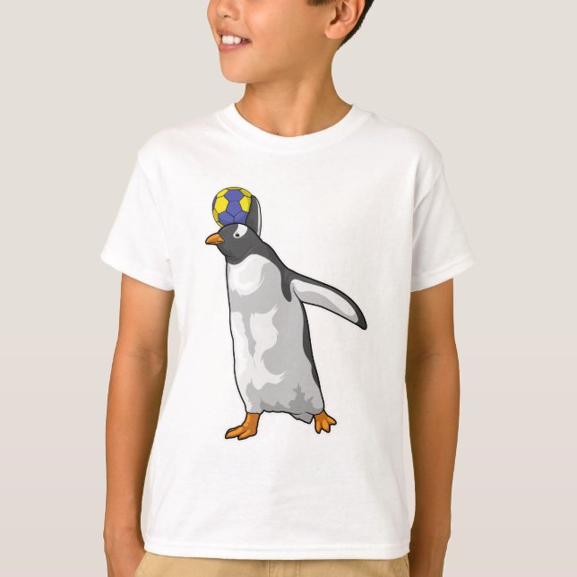 T-shirt Handball joueur de pingouin Handball (Devant)